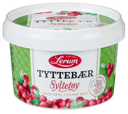 Tyttebærsyltetøy 600g Lerum