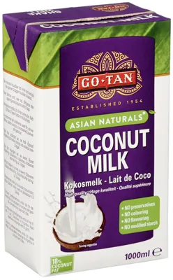 GO-TAN COCONUT MILK 75% 1L GO-TAN COCONUT MILK 75% 1L