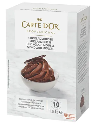 SJOKOLADEMOUSSE 1,44KG PULVER CARTE D'OR SJOKOLADEMOUSSE 1,44KG PULVER CARTE D'OR