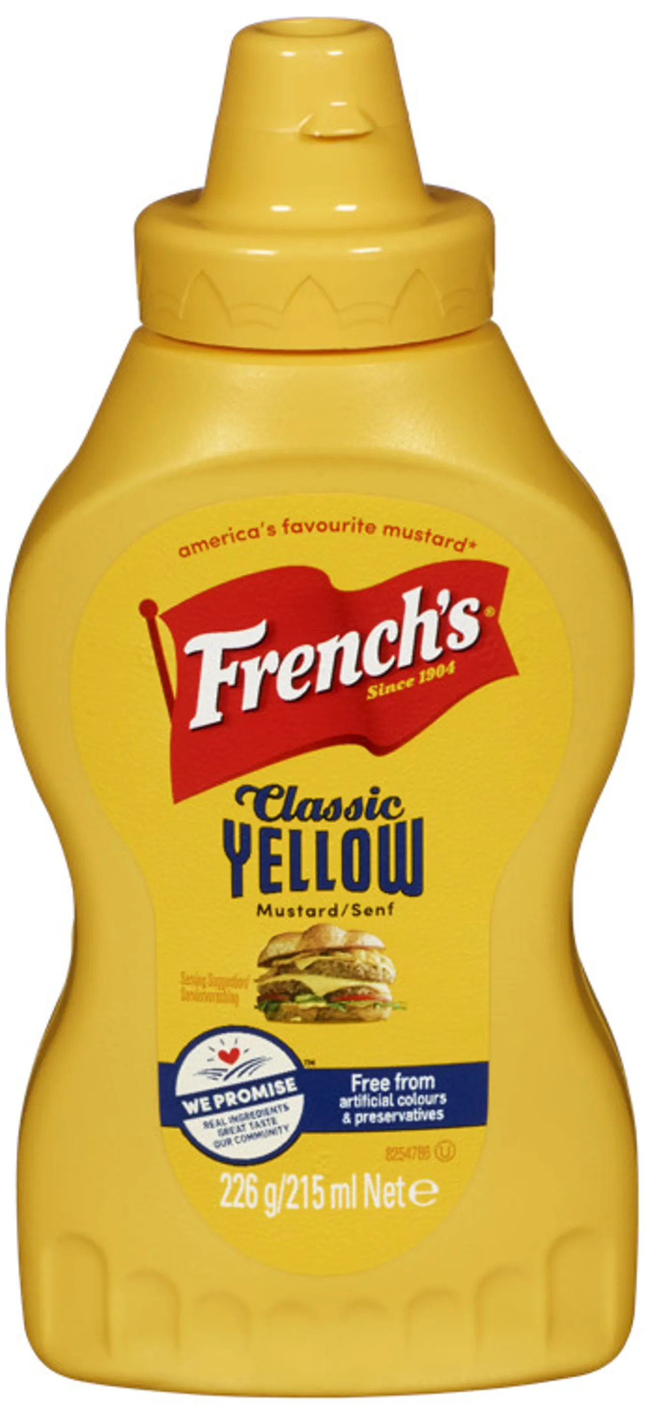 FRENCH'S CLASSIC YELLOW MUSTARD 8X226G