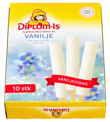 Diplom-Is Vaniljestang 10pk