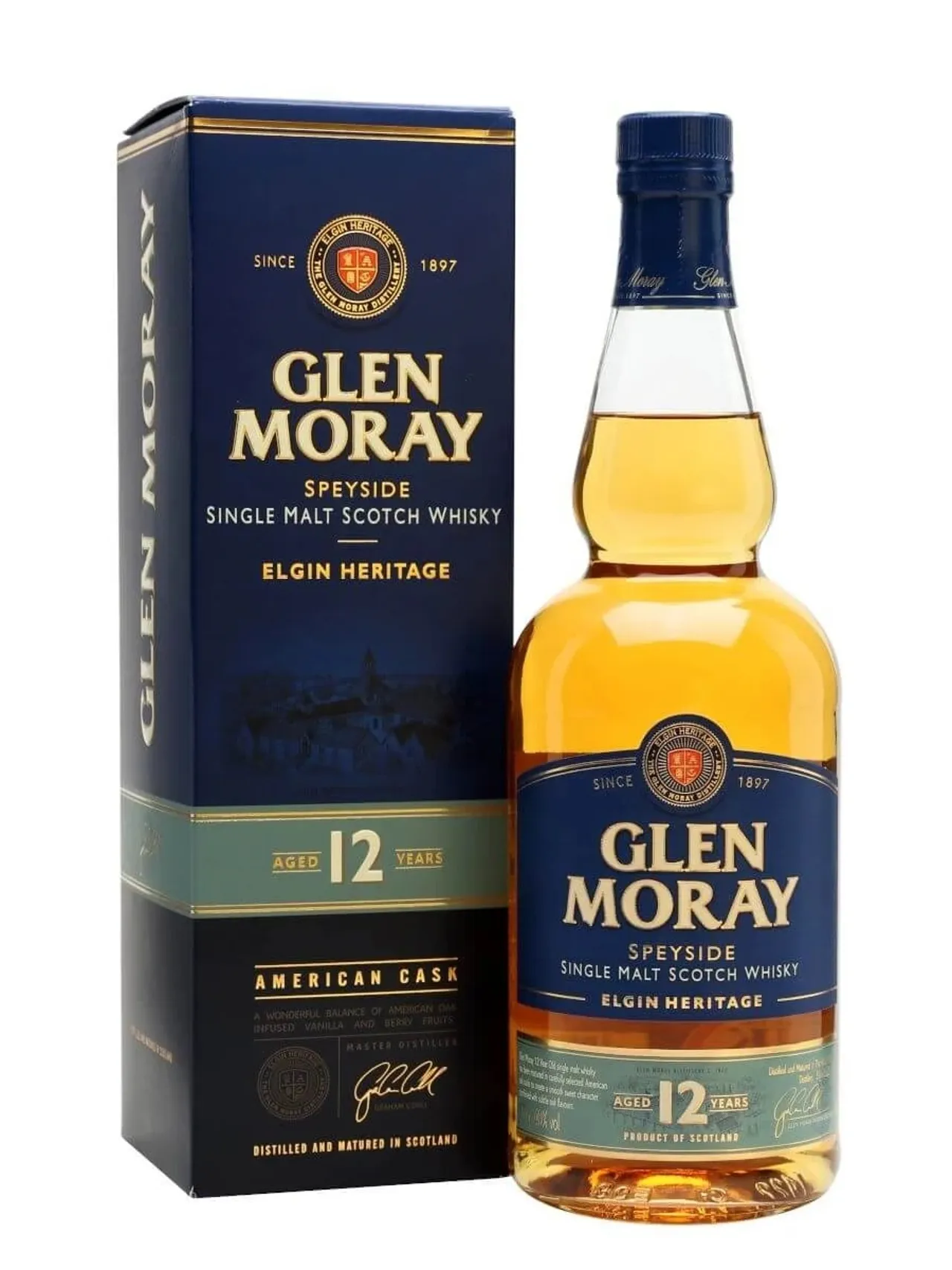 GLEN MORAY 12 Y.O. 40% 70CL