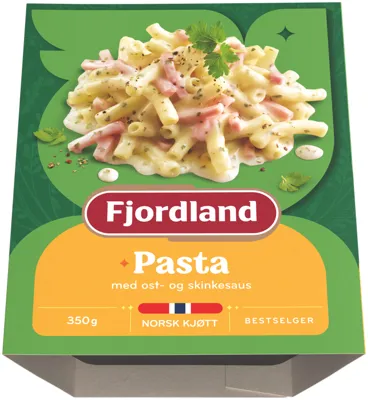 Fjordland Pasta Med Ost- Og Skinkesaus I Skål 350g