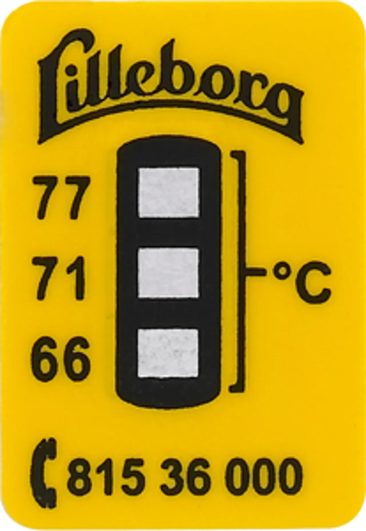 TEMPERATURSTRIPS KONTROLLMÅLING