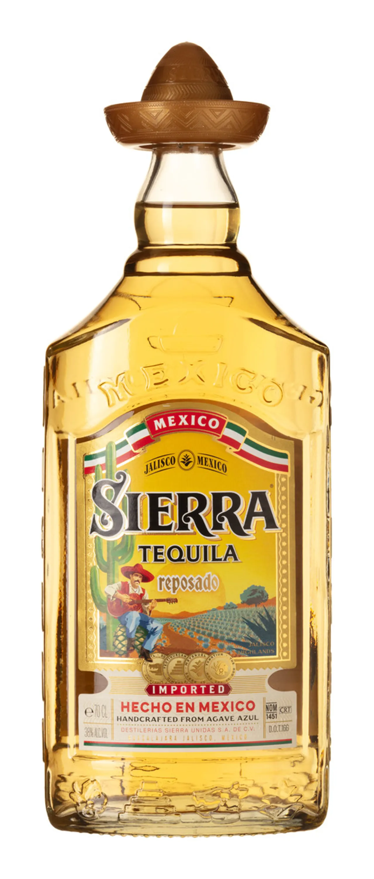 SIERRA GOLD TEQUILA 38% 70CL