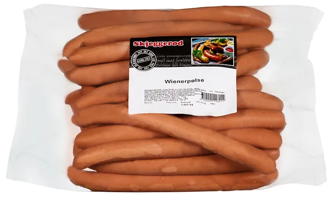 Wienerpølse Ca 1.6kg Vv Skjeggerød Fryst