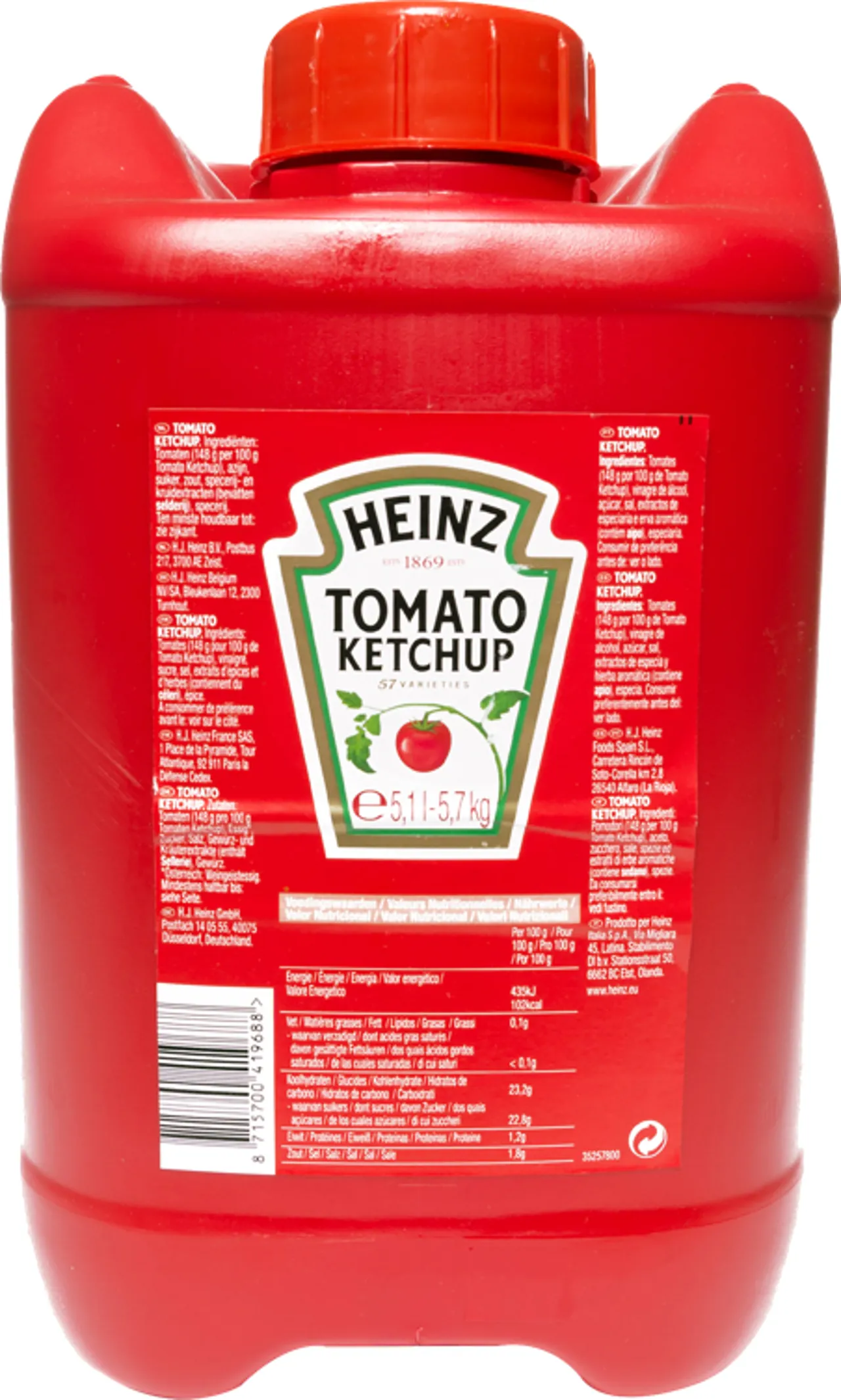 TOMATKETCHUP KANNE 5,7KG