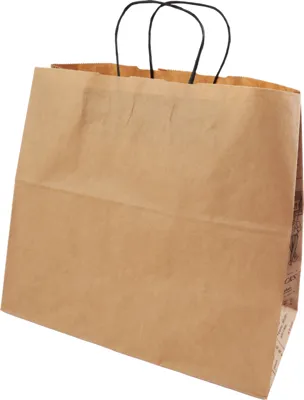 Rustik Bærepose 15l M/Avistrykk 32x16x29cm 175stk