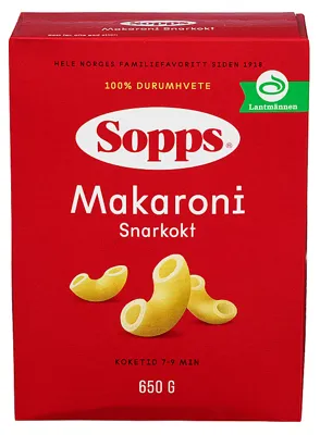 Sopps Makaroni Snarkokt 650g