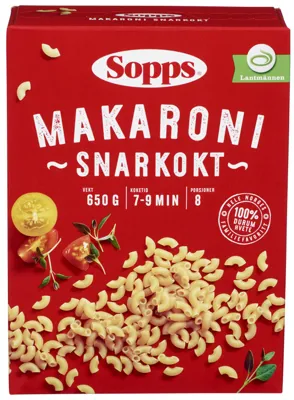 SOPPS MAKARONI SNARKOKT 650G SOPPS MAKARONI SNARKOKT 650G
