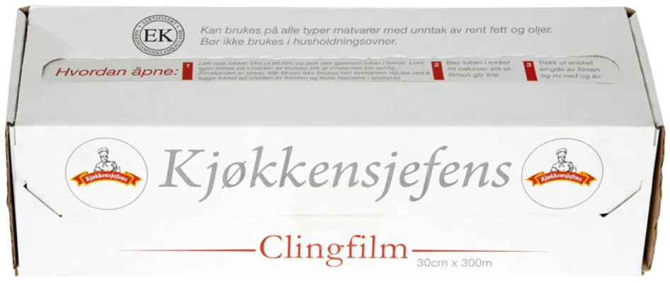 Clingfilm Cut Box 30cmx300m Kj.Sjef