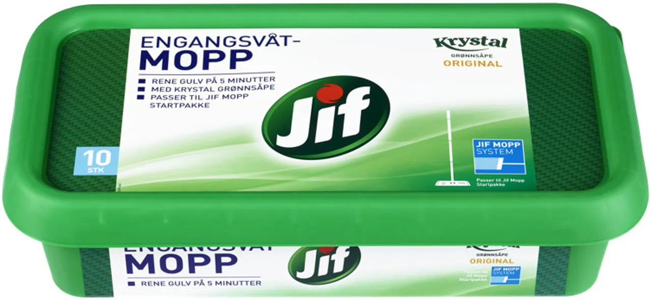 JIF ENGANGSMOPP KRYSTAL 10PCS
