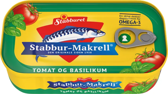 Stabbur-Makrell Tomat&Basilik 110g