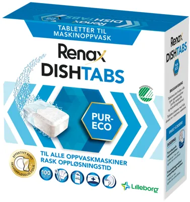 Renax Dishtabs Pur-Eco 100stk