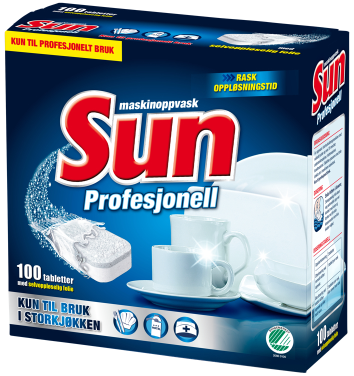 SUN PROFESSIONAL TABLETS DISHWASHER 100PCE