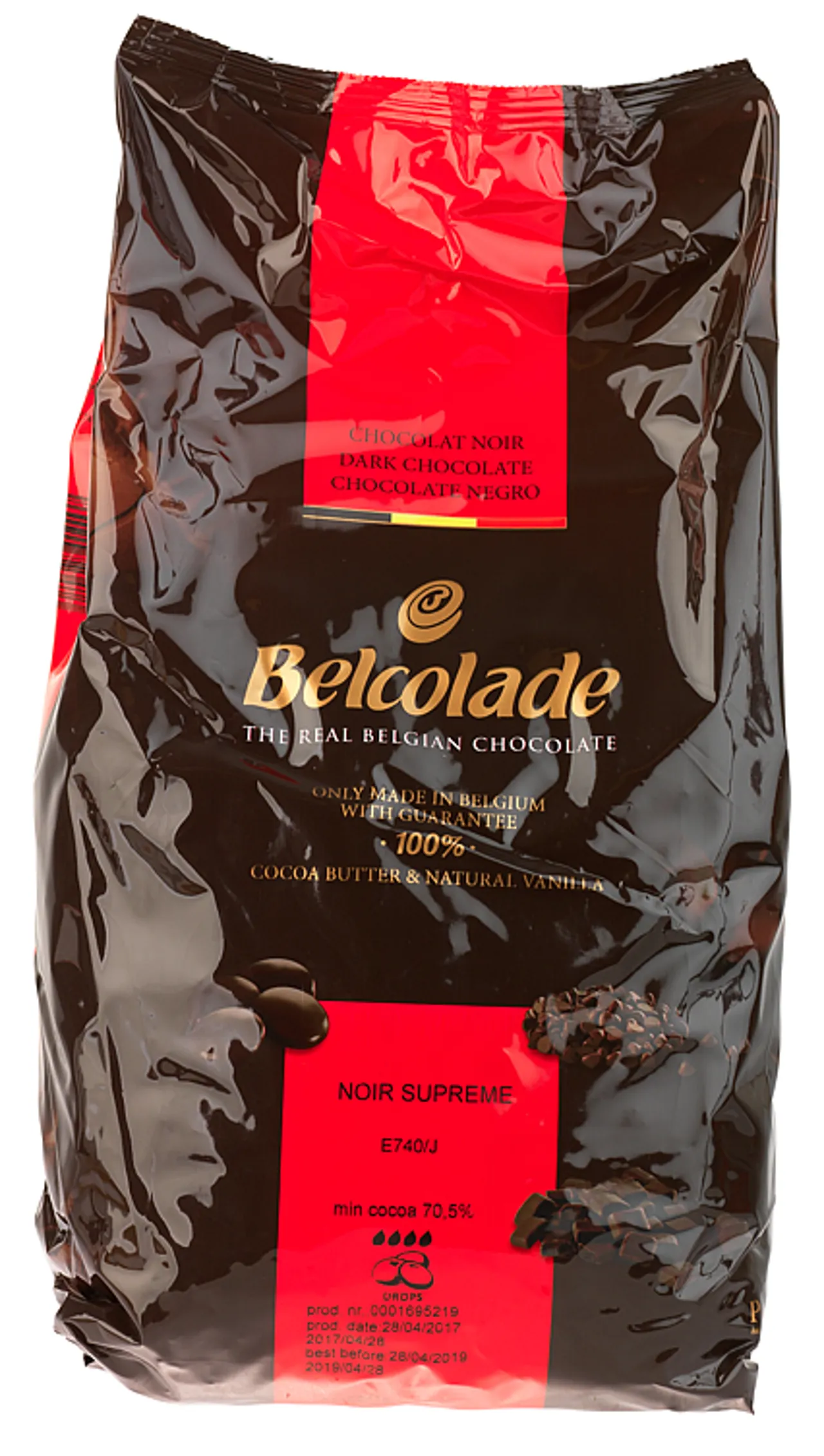 BELCOLADE COVERT.MØRK 70,5 % 5 KG