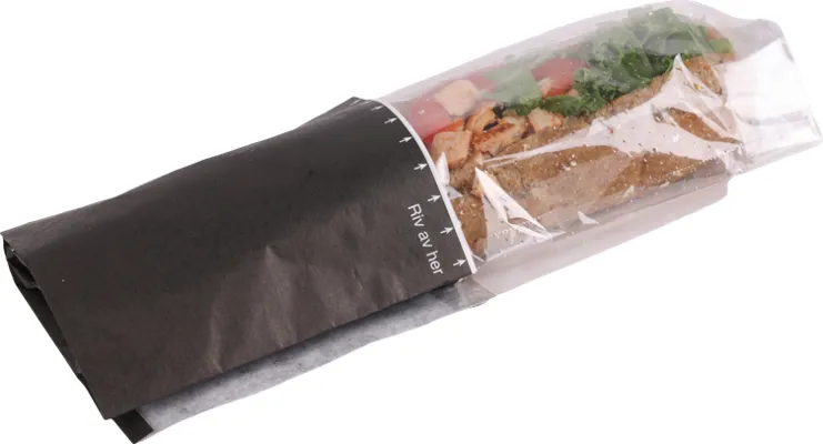 Snack Bag Sort Stor 28x12,5cm 1000