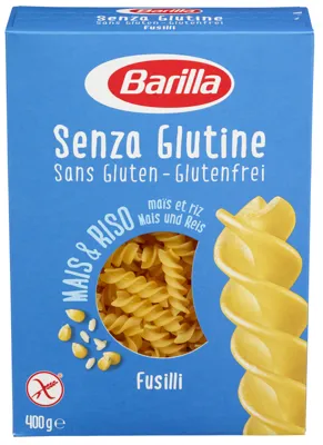 BARILLA PASTA FUSILLI GLUTENFRI 14X400G BARILLA PASTA FUSILLI GLUTENFRI 14X400G