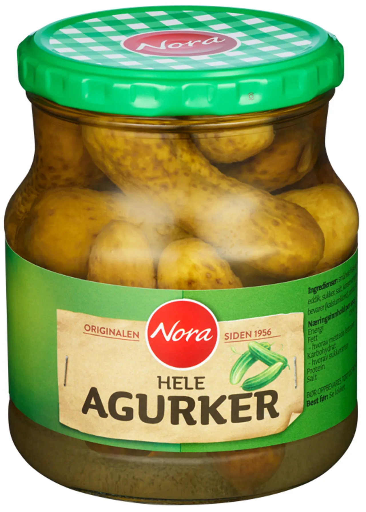 AGURKER HELE 580G NORA
