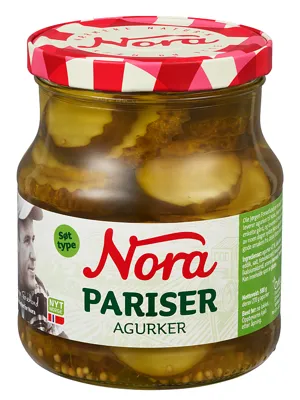 Pariseragurker 580g Nora