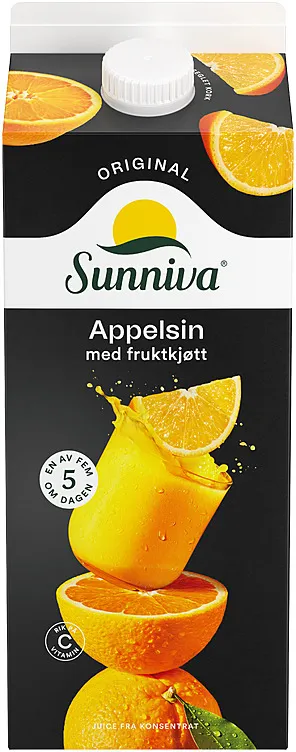 SUNNIVA APPELSINJUICE/FRUKTKJØTT 1.75L TINE SUNNIVA APPELSINJUICE/FRUKTKJØTT 1.75L TINE
