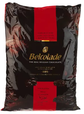 Belcolade Chunks, 5mm Mørk Bakefast