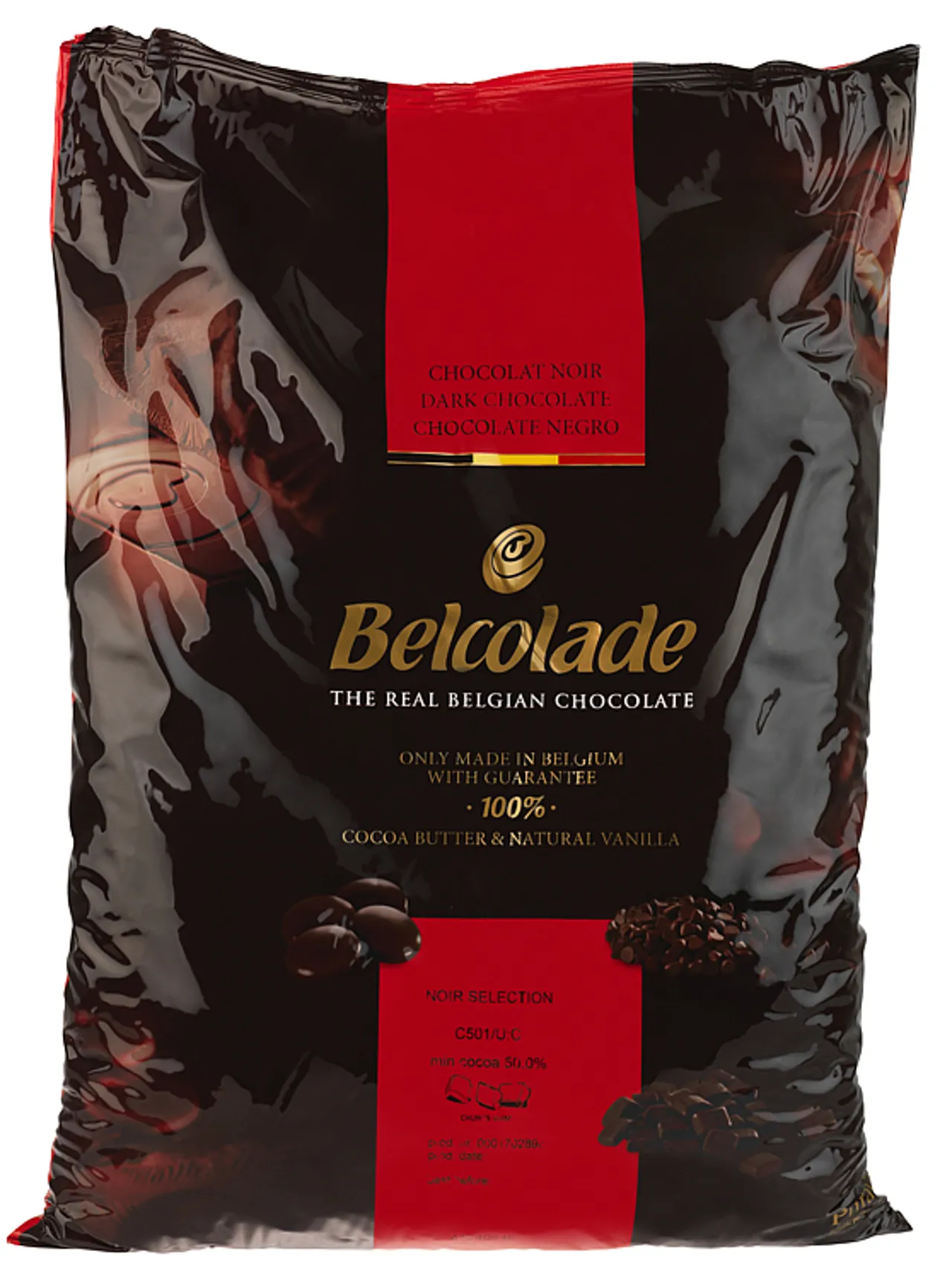 BELCOLADE CHUNKS, 5MM MØRK BAKEFAST