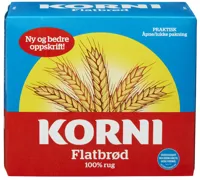 KORNI FLATBRØD PK 275G KAVLI