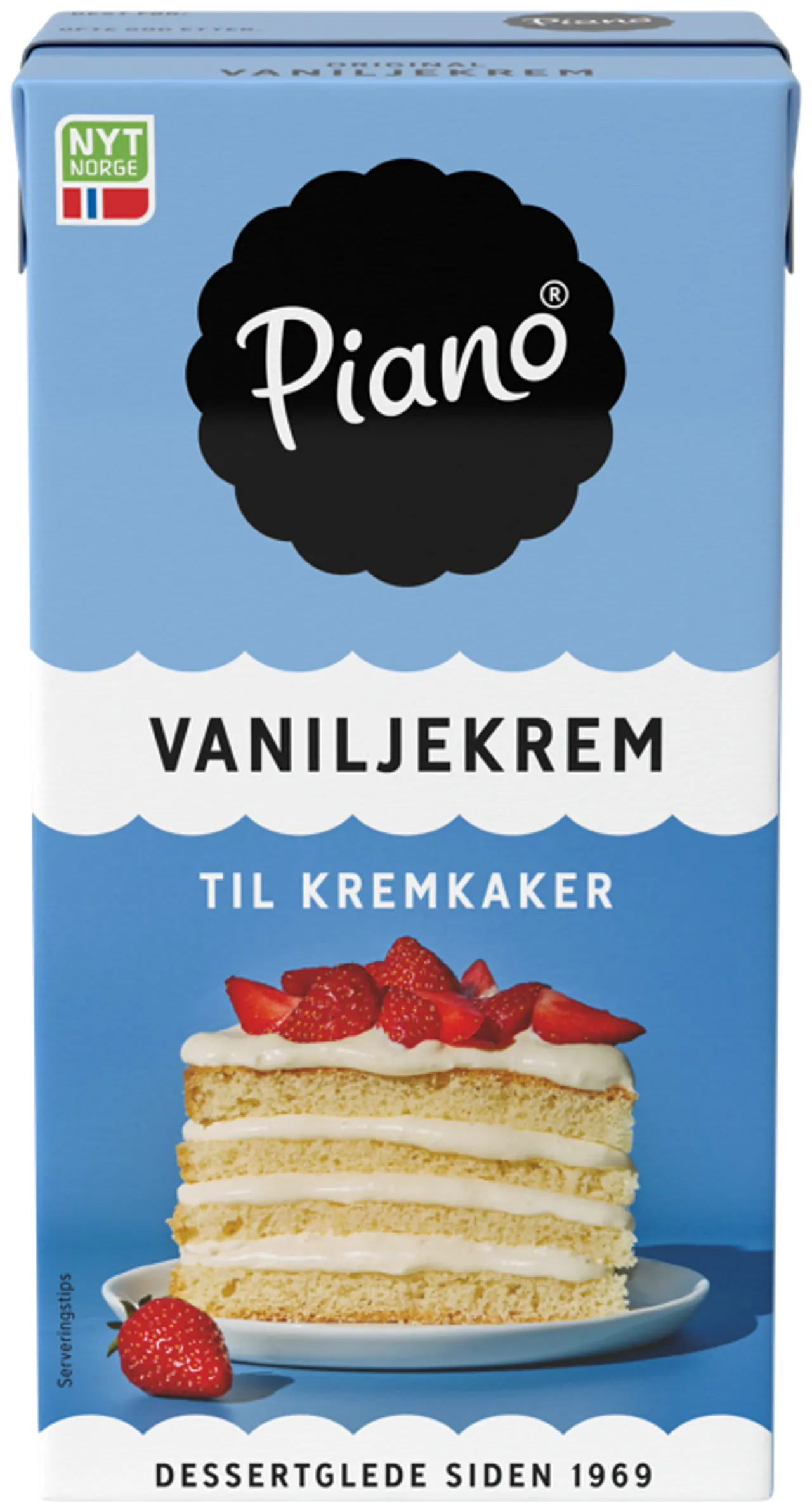 PIANO ORIGINAL VANILJEKREM 1/2L TINE