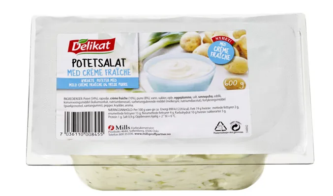 DELIKAT POTETSALAT CREME FR 600G DELIKAT POTETSALAT CREME FR 600G