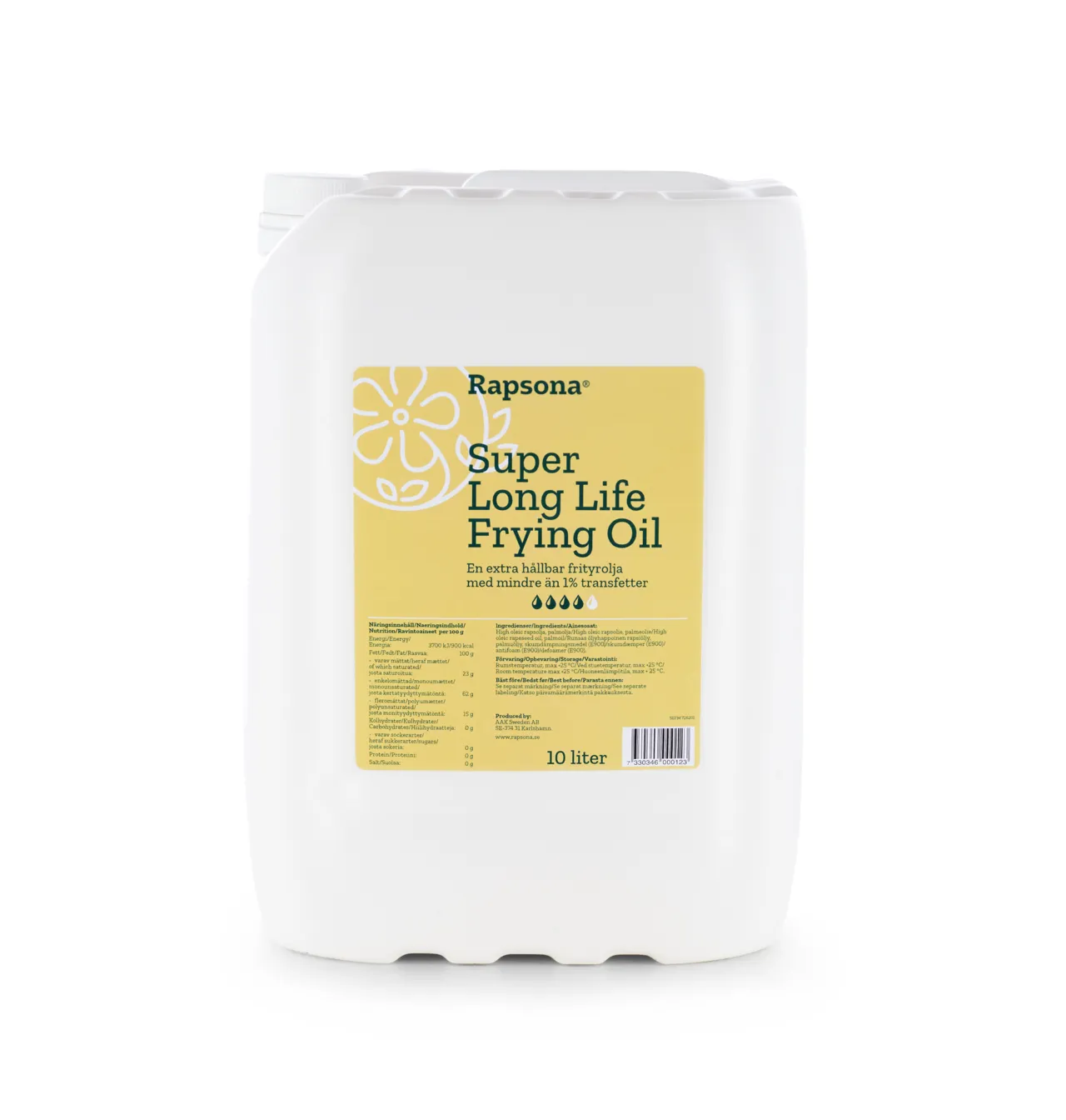 SUPER LONG LIFE FRITYROLJE 10L RAPSONA