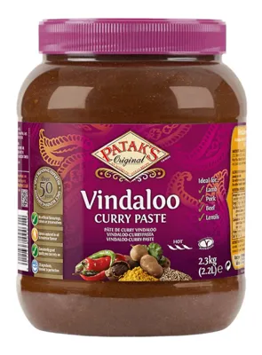VINDALOO CURRY PASTE PATAK 2,3kg VINDALOO CURRY PASTE PATAK 2,3kg