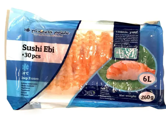 SUSHI EBI VANNAMEI 5L ( 20brettx240g) SUSHI EBI VANNAMEI 5L ( 20brettx240g)