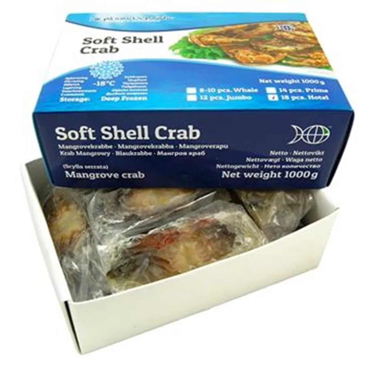 SOFT SHELL CRAB 14STK 1KG