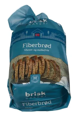 Glutenfritt Brød, Fiber 8x380gr