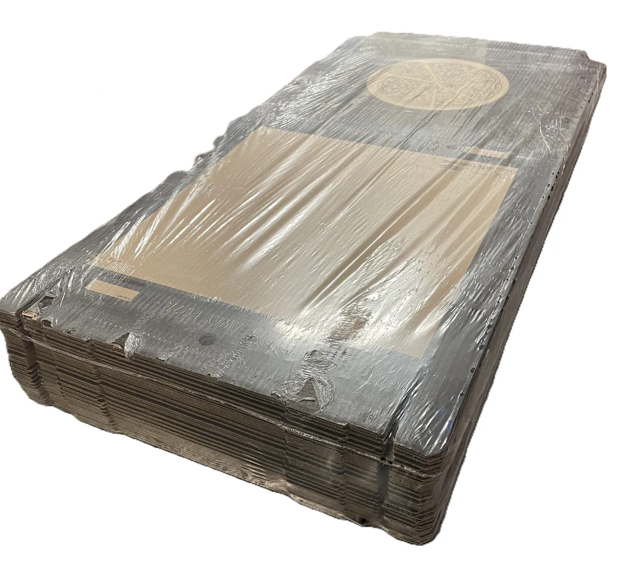 PIZZAESKER 41X41CM BRUN/HVIT 24B 50 STK