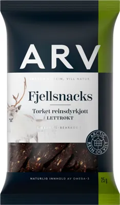 Fjellsnacks Rein 25 Gr