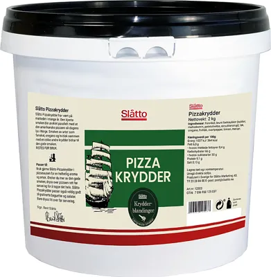Pizza Krydder 2 Kg Spann Slåtto