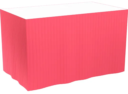 Duk Skjørt Dunicel 0.72x4m Rød