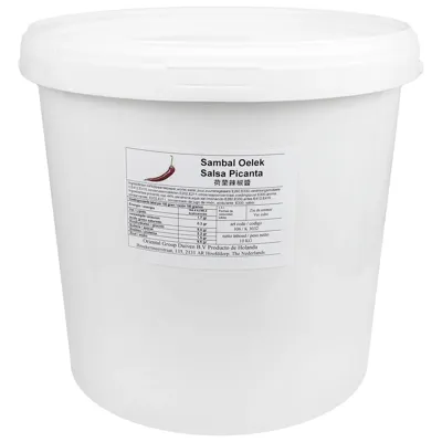 Sambal Olek - chili sauce, 10 kg Sambal Olek - chili sauce, 10 kg