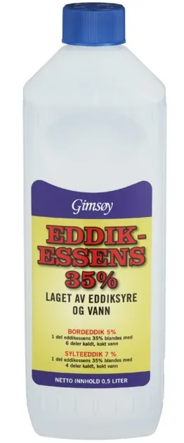 EDDIK ESSENS 35% GIMSØY 0,5L EDDIK ESSENS 35% GIMSØY 0,5L