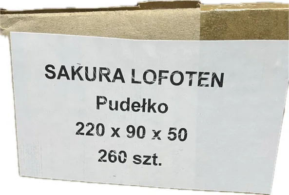 Sushiboks Sakura 22x9x5 Cm 260stk Krt
