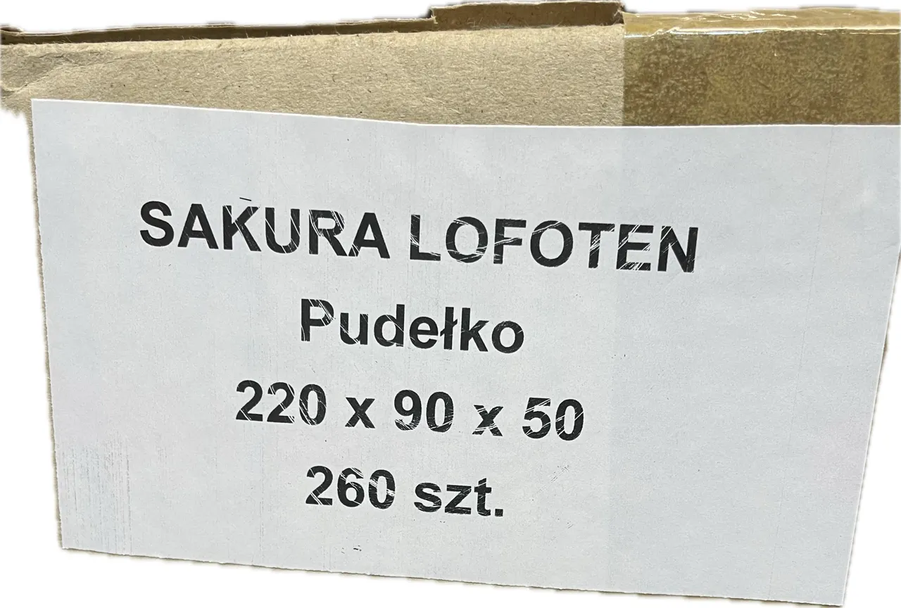 SUSHIBOKS SAKURA 22X9X5 CM 260STK KRT