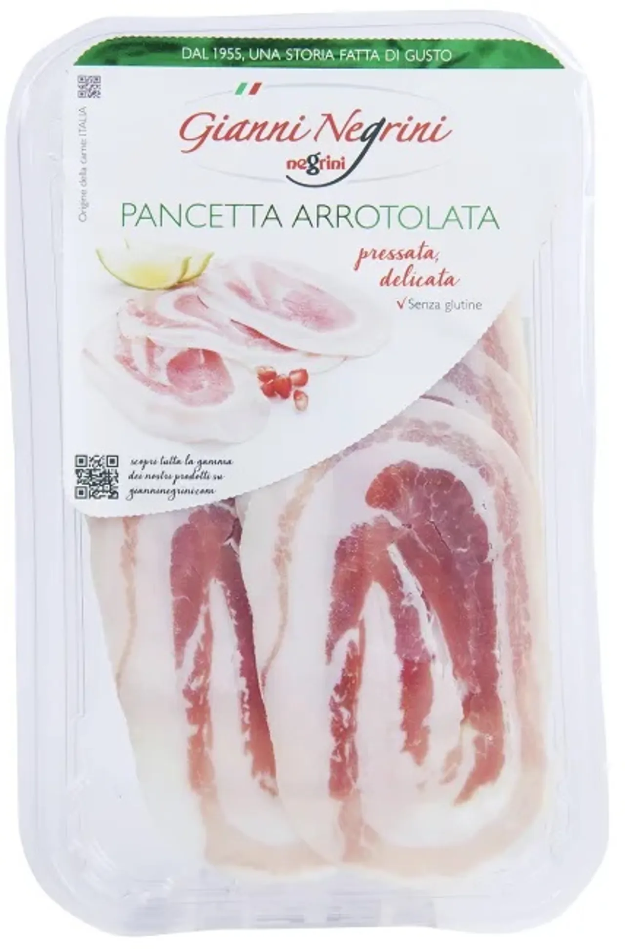 NEGRINI PANCETTA ARROTOLATA AFFETTATA 80G