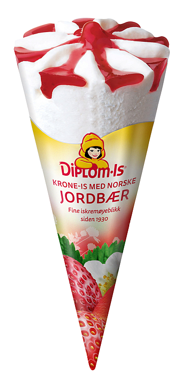 DIPLOM-IS KRONE-IS JORDBÆR 125ML