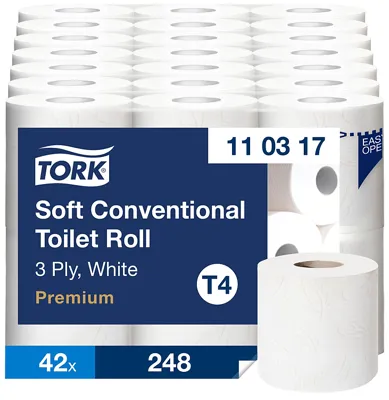 Toalettrull T4 Prem.X-Myk 6-Pk Tork 42 Ruller