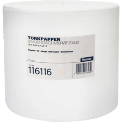TØRKEPAPIR MAXI EXCLUSIVE TAD STOR RULL TØRKEPAPIR MAXI EXCLUSIVE TAD STOR RULL