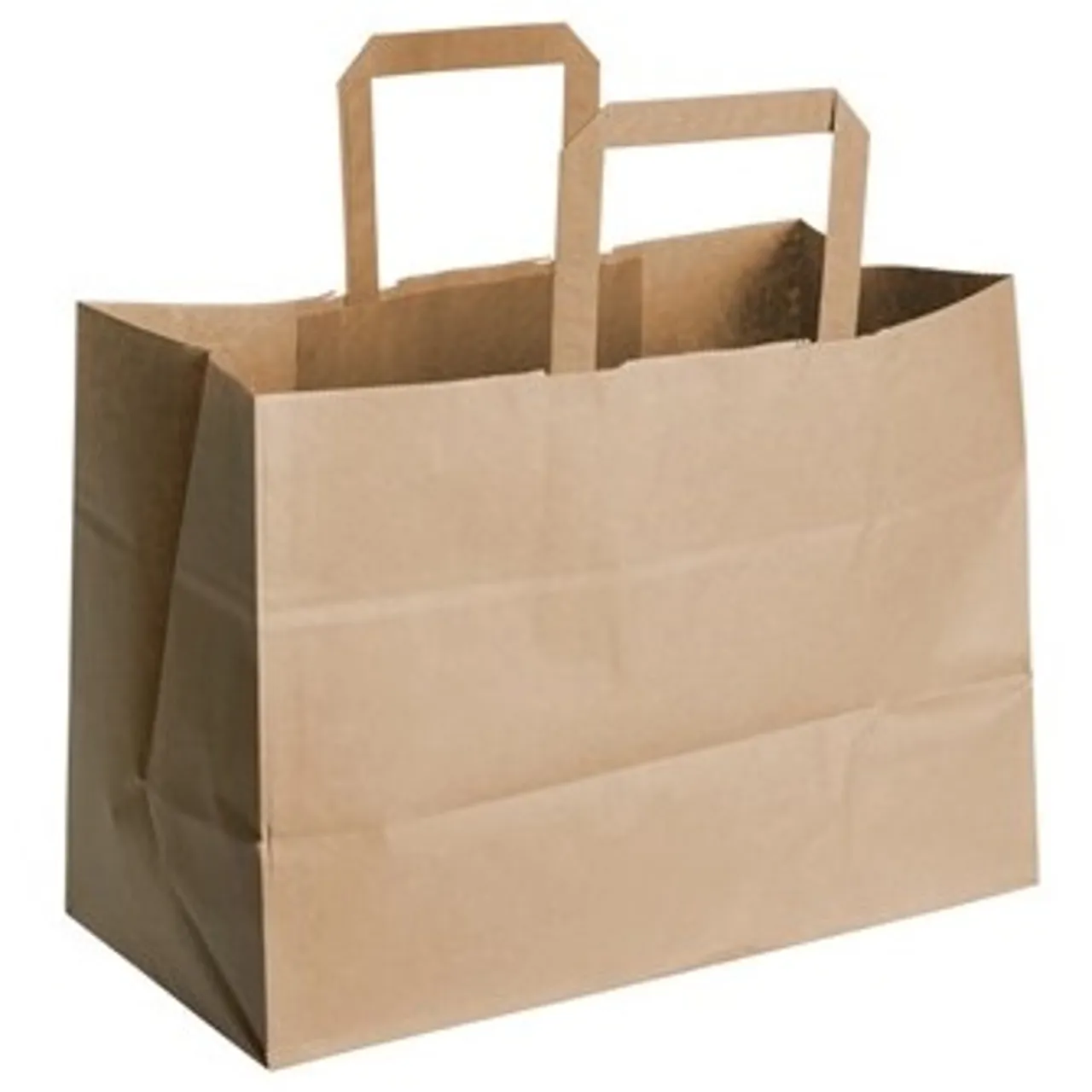 PAPIRPOSE BRUN M/HANK 35X17X24CM 15L 200STK