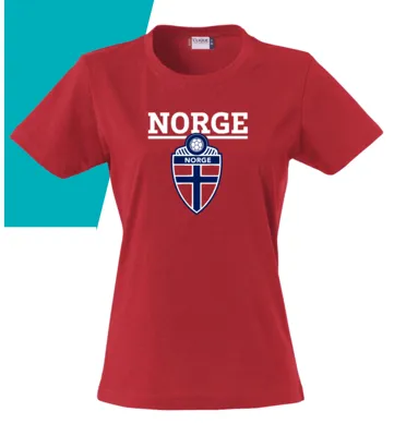 Norge Dametopp Rød S