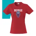 NORGE DAMETOPP RØD 2XL